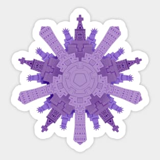Purple City Sticker